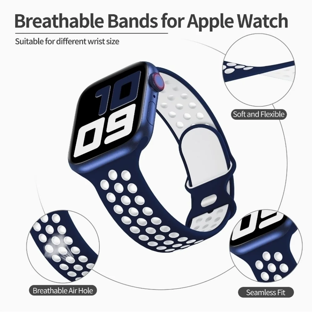 Apple watch band 49mm Silicone 45mm band iwatch 44mm band Sport 42mm Band